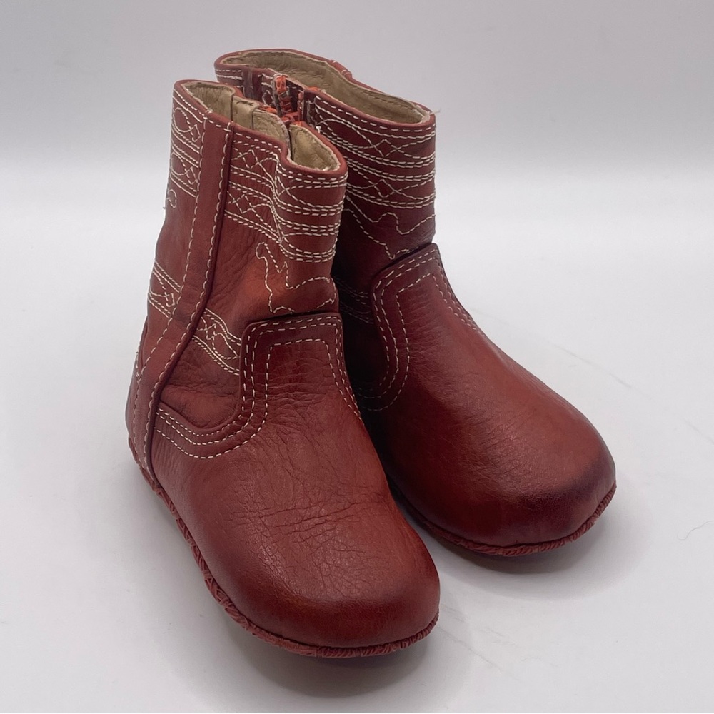 Small Frye Campus Stitching Baby Booties Size 2